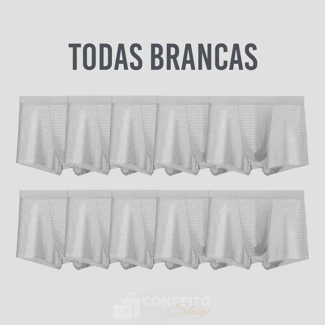 Kit Cuecas Bambu Wear Respiráveis Premium- Pague 5 Leve 10