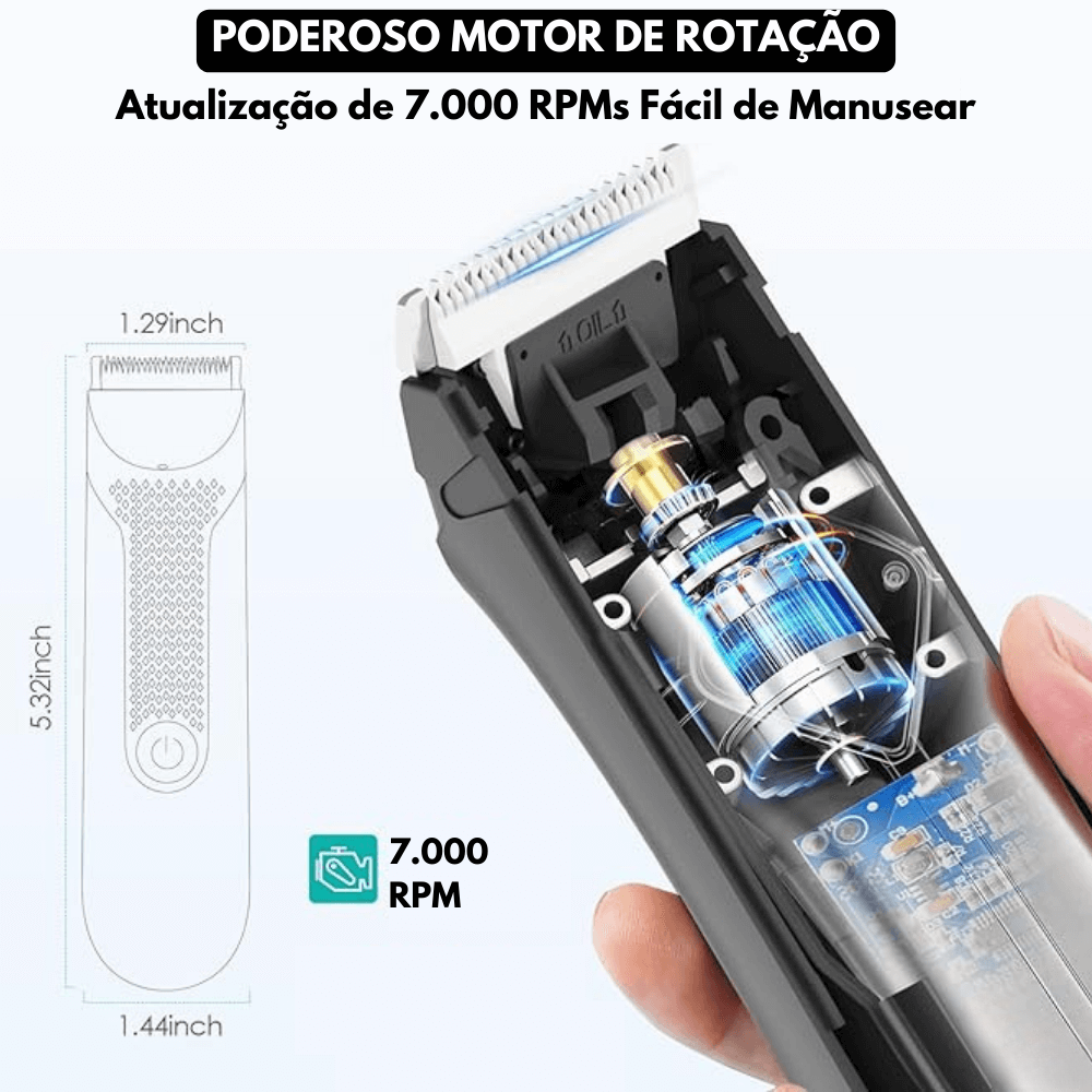 Barber Plus™ + 4 Cuecas Premium Respiráveis de Brinde