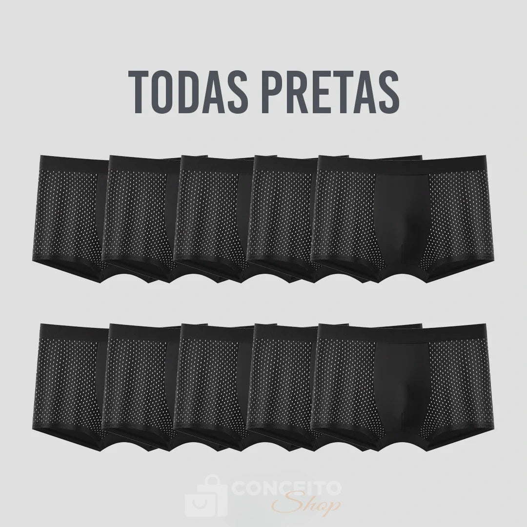 Kit Cuecas Bambu Wear Respiráveis Premium- Pague 5 Leve 10
