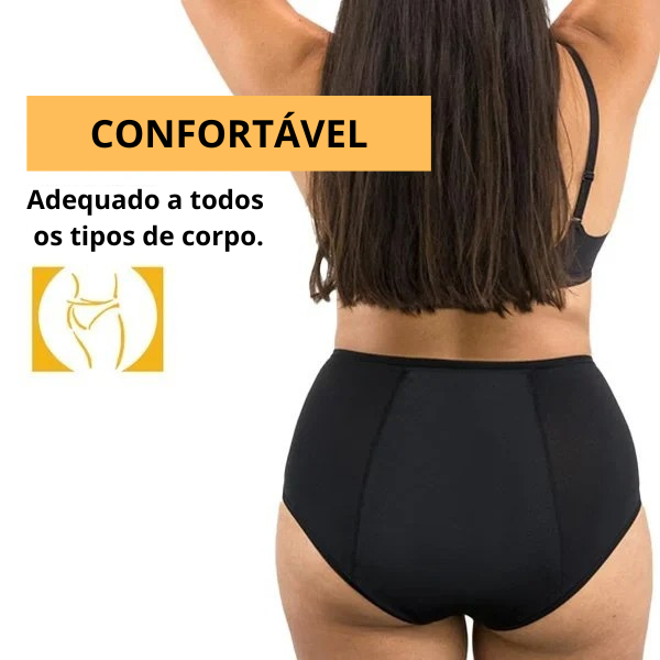 Calcinha Absorvente Confort Eco - Pague 1 Leve 3 + Brinde!