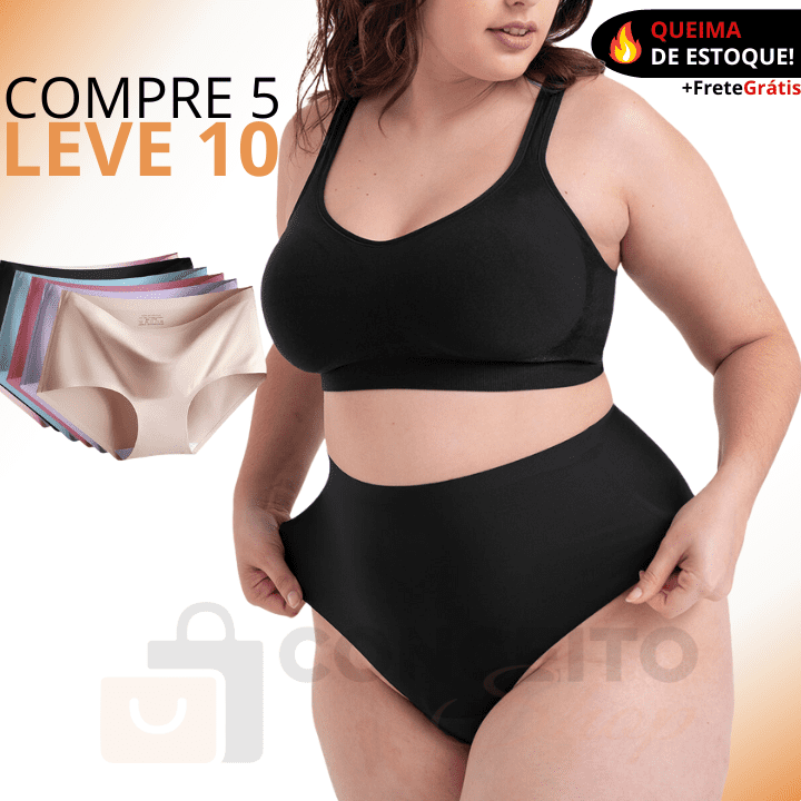 Calcinhas Skin Comfort™ - Compre 5 leve 10 + Brinde!